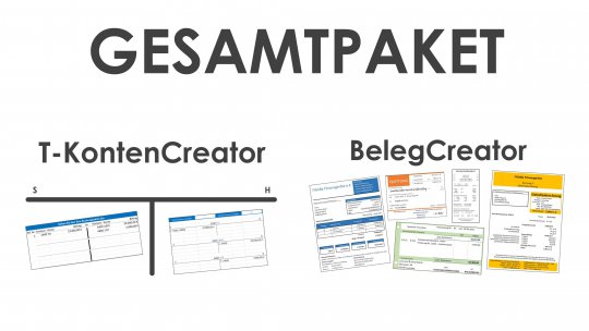 Paket BelegCreator/T-KontenCreator Einzellizenz 